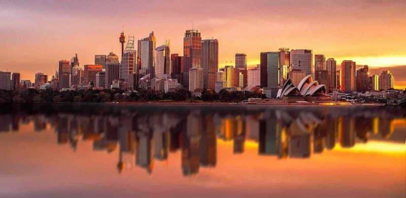 Sydney CBD at Sunset