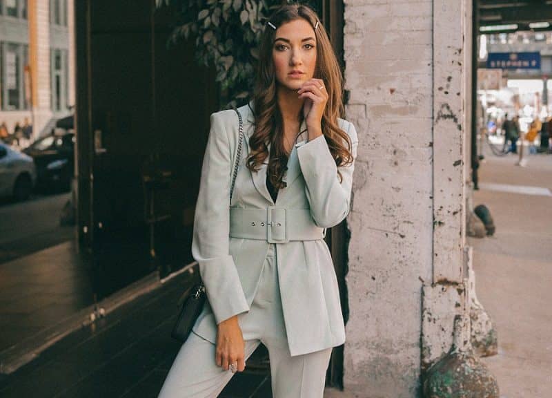 pastel suit