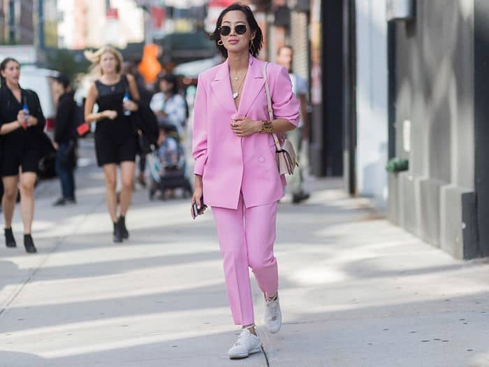 pastel suit