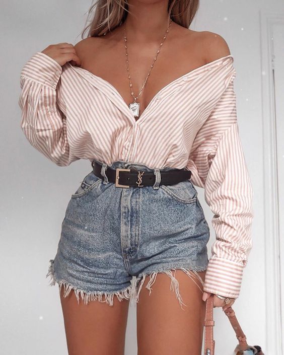denim shorts